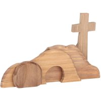 Kkmoon - Osterszene Dekoration handgefertigtes Holz leeres Grabkreuz für Party -Home -Hochzeit von KKMOON