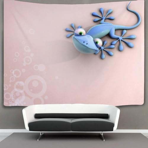 KKPBHTYVG 3D Druck Geckos Wandteppiche Poster Ornament Wandbehang Wandteppich Raumteiler Vorhang Für Schlafzimmer Wohnzimmer Wohnheim Tapisseries 70cmx100cm von KKPBHTYVG