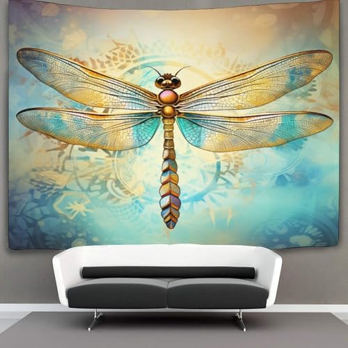 KKPBHTYVG 3D Druck Libelle Wandteppiche Poster Ornament Wandbehang Wandteppich Wanddeko Wandbehang Für Jungen Mädchen RaumdekoRatteion Tapisseries 180cmx230cm von KKPBHTYVG