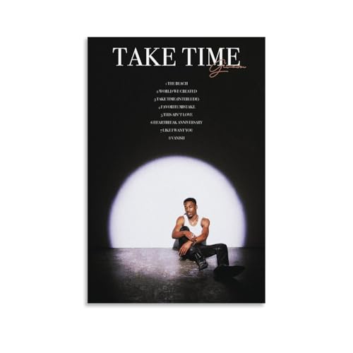 KKPLMM Giveon Poster "Take Time", dekoratives Gemälde, Leinwand, Wandposter und Kunstdruck, modernes Familienschlafzimmer, Dekoration, Poster, 40 x 60 cm von KKPLMM