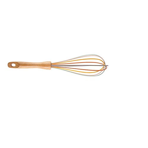 Eierstöpsel Multifunktionale Küchenhelfer Eiersieb Silikon - Handgemachter Holzgriff Crememixer (A) von KKPLO