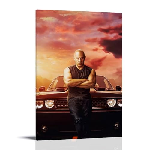 KKPLO Fast & Furious Filmposter, "The Fast And The Furious", dekoratives Gemälde, Leinwand, Wandposter und Kunstdruck, moderne Familienschlafzimmer-Dekoration, Poster, 20 x 30 cm von KKPLO