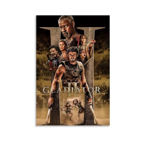 KKPLO Filmposter Gladiator II, dekoratives Gemälde, Leinwand, Wandposter und Kunstdruck, moderne Familienschlafzimmer-Dekoration, Poster, 20 x 30 cm von KKPLO