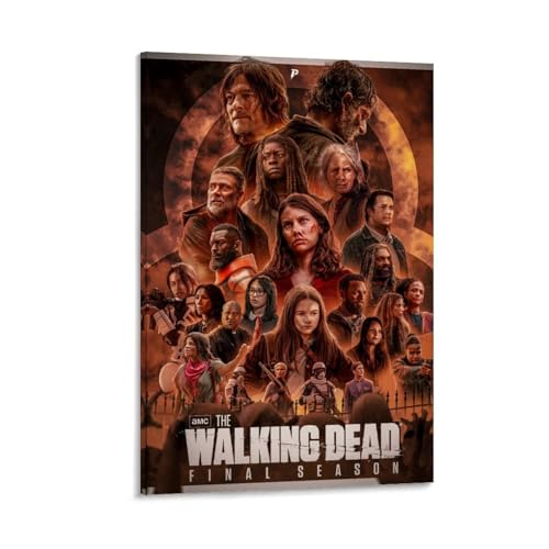 KKPLO Poster "The Walking Dead", dekoratives Gemälde, Leinwand, Wandposter und Kunstdruck, modernes Familienschlafzimmer-Dekor-Poster, 20 x 30 cm von KKPLO