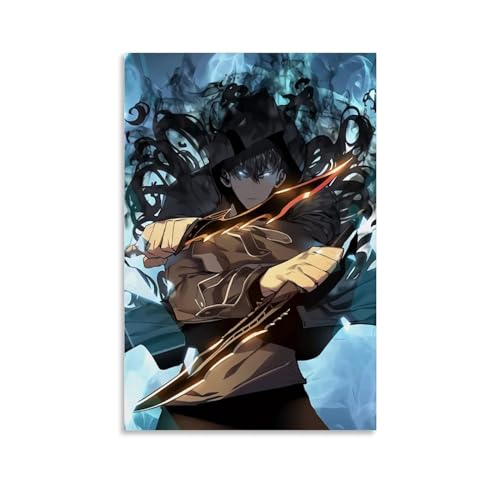 KKPLO Solo-Leveling-Poster, dekoratives Gemälde, Leinwand, Wandposter und Kunstdruck, modernes Familienschlafzimmer, Dekorposter, 20 x 30 cm von KKPLO