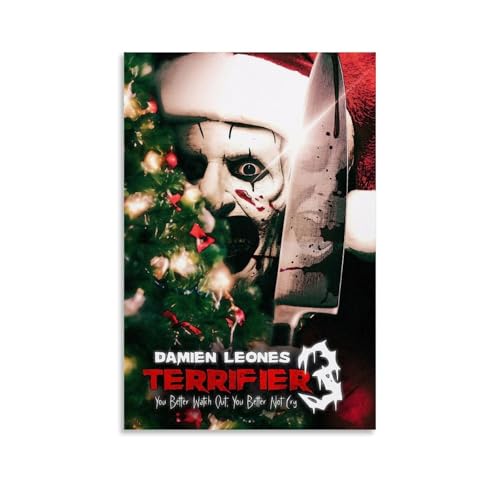KKPLO Terrifier 3 Filmposter, dekoratives Gemälde, Leinwand, Wandposter und Kunstdruck, moderne Familienschlafzimmer-Dekoration, Poster, 30 x 45 cm von KKPLO