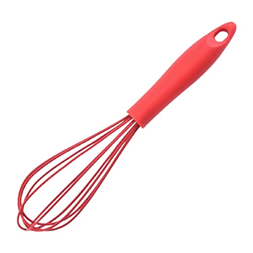 Multifunktionale drehbare Handschlagmixer Küche Eierquirl Backwerkzeug Eierstöpsel Schneebesen (Farbe: Grau) (Rot) von KKPLO