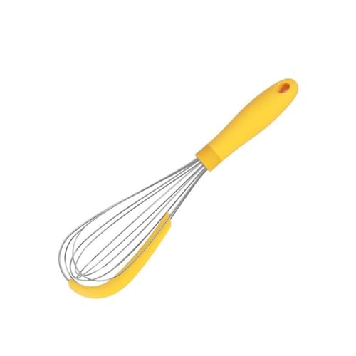 Silikon Eierqueben, Hand, Rutschfest, koch-kompatibel, Milchschaum, Ei-Schneebesen, Mixer, Küchenzubehör (Farbe: V7 v8 v10 v11 v15) (V7 V8 V10 V11 V15) von KKPLO