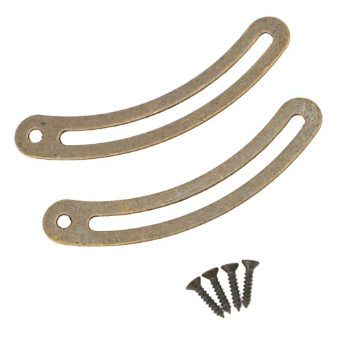 KKPLZZ 20pcs Copper Deckelstützenscharniere, Rostrostschrankscharniere Im Retro -Stil mit Montageschrauben für Juwelierbox -Kleiderschränke Möbelschränke (Bronzefarbe) von KKPLZZ