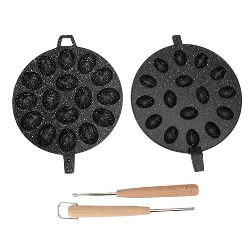 KKPLZZ Kekseformung, 16 Loch Nicht Stäbchen Oval Geformte Aluminiumlegierung Kuchenform für die Heimbäckerei (A) von KKPLZZ