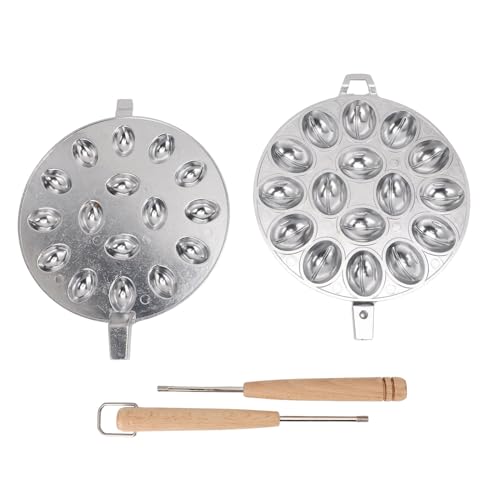 KKPLZZ Kekseformung, 16 Loch Nicht Stäbchen Oval Geformte Aluminiumlegierung Kuchenform für die Heimbäckerei (B) von KKPLZZ