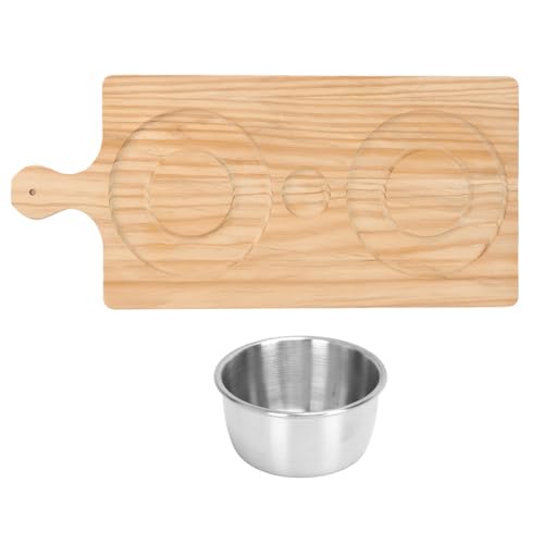 KKPLZZ SALT Rimmer Set, Premium Holz Salz Rimmer Tablett mit 40 Ml Edelstahlschale für das Restaurant Kitchen Bar Café in der Restaurantküche Bar KKPLZZ SALT Rimmer Set, Premium Holz Salz Rimmer Tablett mit 40 Ml Edelstahlschale für das Restaurant Kitchen Bar Café in der Restaurantküche Bar von KKPLZZ