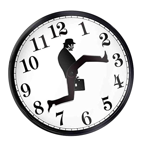 KKPLZZ Wanduhr Comedy-inspirierte Wanduhr, Ministry of Silly Walks Clock, Neuheit Kreative Wanduhr Silent Clock für Home Office Decor von KKPLZZ