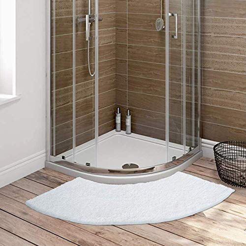 KKPW Duschvorleger Eckdusche, rutschfest Badteppich Eckdusche Aus Mikrofaser, Waschbar Badematte Halbrund, rutschfeste Unterseite, Anthrazit, 100x45 cm KKPW Duschvorleger Eckdusche, rutschfest Badteppich Eckdusche Aus Mikrofaser, Waschbar Badematte Halbrund, rutschfeste Unterseite, Anthrazit, 100x45 cm von KKPW