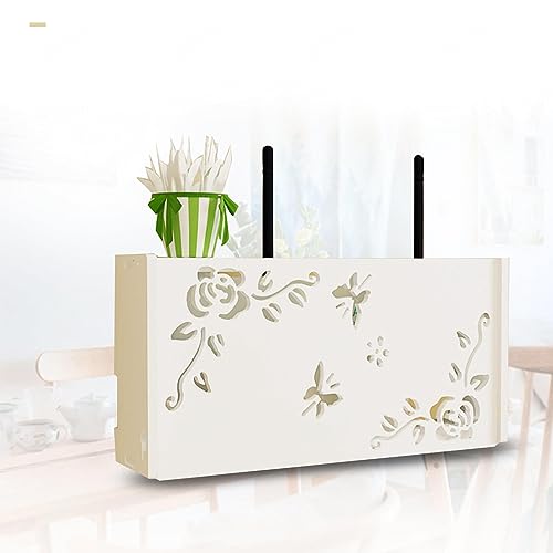 KKRANG Router Rack Mount Wall Mounted Wifi Storage Box Wifi Router Shelf Cable Storage Box, D40x9.5x20cm KKRANG Router Rack Mount Wall Mounted Wifi Storage Box Wifi Router Shelf Cable Storage Box, D40x9.5x20cm von KKRANG