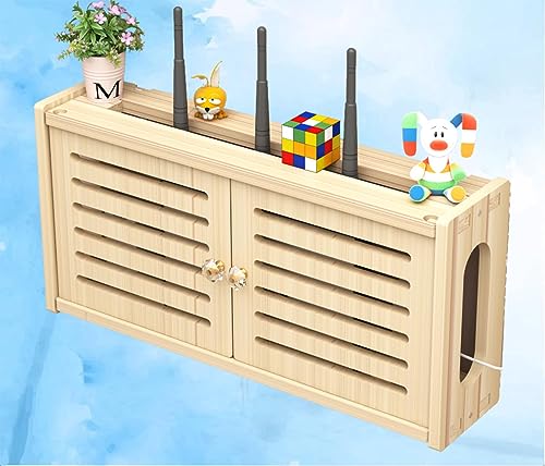 KKRANG WLAN-Wandregal, WiFi-Aufbewahrungsbox, Rack für drahtlosen Router, WiFi-Router-Rack, C-48 x 24 cm von KKRANG