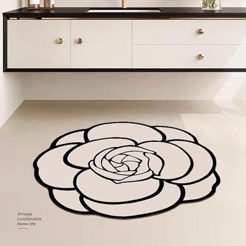 rutschfeste Badematte, Kieselgur Badematte rutschfest 80x80cm Super Saugfähig Badezimmermatte Saugfähig Schnelltrocknend Waschbar rutschfeste Badematte, Kieselgur Badematte rutschfest 80x80cm Super Saugfähig Badezimmermatte Saugfähig Schnelltrocknend Waschbar von KKTONGXI
