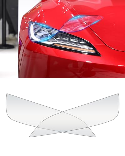 KKTR-CAR Frontscheinwerfer Klarer Schutz PPF Folie für 2024 Tesla Model 3, Überlappende Scheinwerfer Schutzfolie Model 3 2024Nebelscheinwerfer Schutzfolie (Model 3) von KKTR-CAR