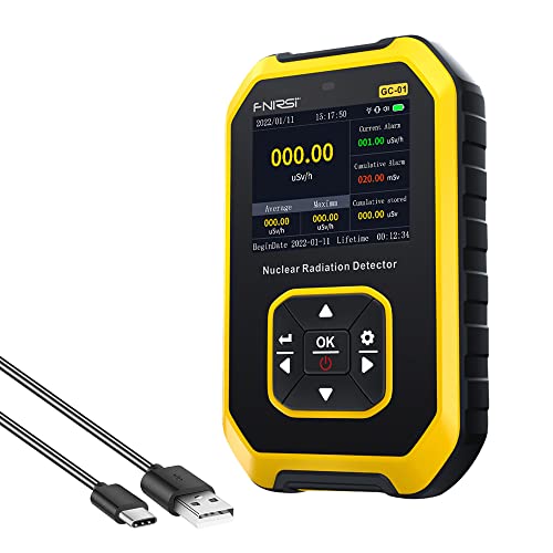 Geigerzähler Dosimeter Strahlungsdetektor zur Messung von Radioaktivität,Strahlungserkennungsgerät X γ β-Strahlen Echtzeit-Überwachungsgerät LCD-Display mit Geigerzähler Dosimeter Strahlungsdetektor zur Messung von Radioaktivität,Strahlungserkennungsgerät X γ β-Strahlen Echtzeit-Überwachungsgerät LCD-Display mit von KKnoon