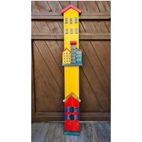 Bunte Deko Zaunlatten Aus Holz - Handgemachte Gartendeko Mit Häuschen Individuell Bemalt Gartenzaun Dekoration Bunte Deko Zaunlatten Aus Holz - Handgemachte Gartendeko Mit Häuschen Individuell Bemalt Gartenzaun Dekoration von KKreativ