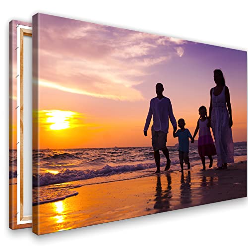 Ihr Foto auf Leinwand 30x20 cm SOFORT ONLINE Upload Ihr eigenes Bild auf Leinwand mit Holzrahmen - Wandbild mit Wunschmotiv - Persönliches Kunstdruck von KL KUNSTLAB
