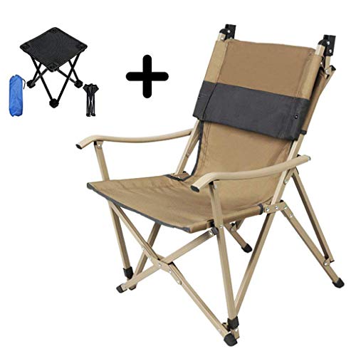 Angelstühle mit Armlehnen Faltbarer Mehrzweck-Angelstuhl Klapptisch Angelstuhl kann 100 kg tragen Geschenk mit kleinem klappbarem Campinghocker von KLAJHHSSSSSSSSS