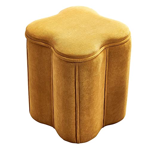 Blumenhocker für den Haushalt, faule Sofas, Schuhwechselhocker, niedrige Hocker, kleine Bänke im Wohnzimmer (Farbe: Grün) (Gelb) von KLAJHHSSSSSSSSS