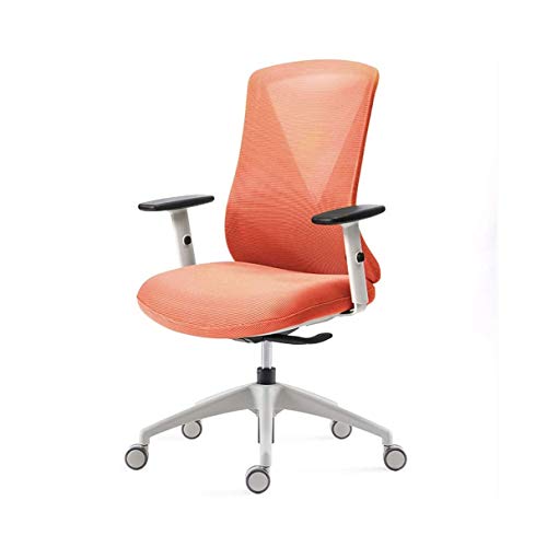 Bürostuhl, ergonomischer Schreibtischstuhl, Netzstoff, Computerstuhl, Rückenstütze, moderner Chefsessel, verstellbarer Drehstuhl für Heimbüro (Farbe: A) von KLAJHHSSSSSSSSS