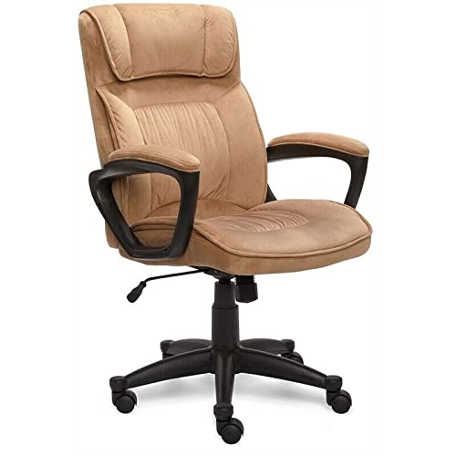 Bürostuhl Chefsessel Bürostuhl aus Samt Kaffee Mikrofaser Schreibtischstuhl Gaming Stuhl von KLAJHHSSSSSSSSS