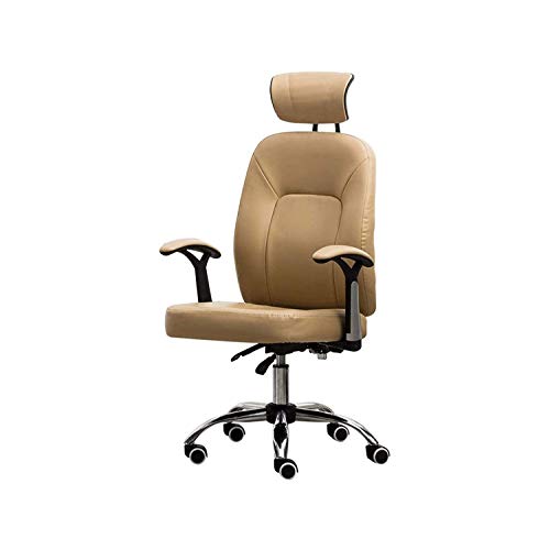 Computer-Bürostuhl, Chefsessel mit Armlehnen, Drehstuhl, mittlere Rückenlehne, Bürostuhl (Farbe: B) (A) von KLAJHHSSSSSSSSS