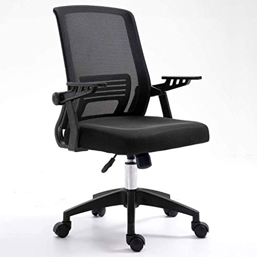 Computerstuhl, robust, für Erwachsene, personalisierbar, drehbare Armlehne, abnehmbarer Hallenstuhl, Internet, Café-Stuhl (Farbe: Blau) (Schwarz) von KLAJHHSSSSSSSSS