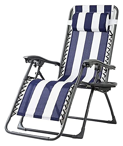 Loungesessel Zero Gravity Klappbarer Liegestuhl mit Kopfstütze für den Außenbereich, Camping, Ausflug, Strand, Liegestuhl von KLAJHHSSSSSSSSS