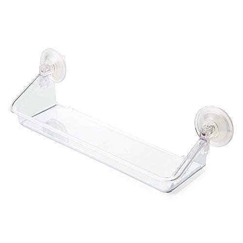 Multifunktionales transparentes Duschregal Treppenhaus Küche Dusche Organizer Hohe Kapazität Dusche Organizer Stanzfrei Saugnapf Wand Keine Spuren Aufkleber von KLAJHHSSSSSSSSS