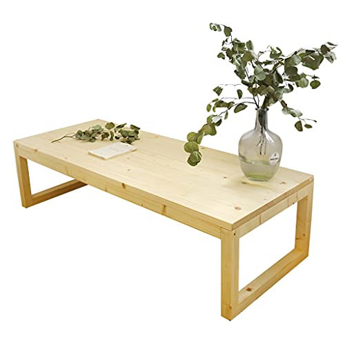 Tische Kaffee Einfaches Massivholz Kleine Wohnung Wohnzimmer Kaffee Kung Fu Tee Japanisches Tatami Fenster Freizeit (Farbe: A Größe: 606040 cm) (A 80 x 60 x 40 cm) von KLAJHHSSSSSSSSS