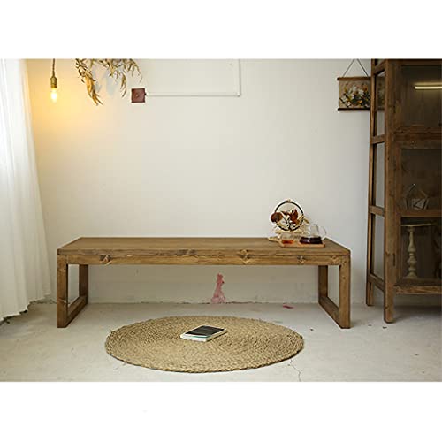 Tische Kaffee Einfaches Massivholz Kleine Wohnung Wohnzimmer Kaffee Kung Fu Tee Japanisches Tatami Fenster Freizeit (Farbe: A Größe: 606040 cm) (B 60 x 60 x 40 cm) von KLAJHHSSSSSSSSS