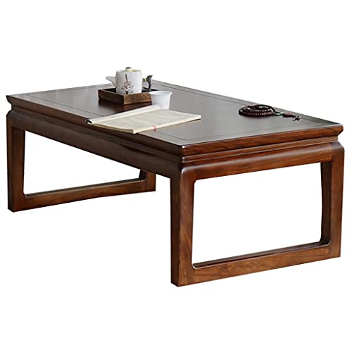 Tische Kaffee Tatami Kleiner Kaffee Zuhause Wohnzimmer Tee Massivholz Erkerfenster Guoxue Niedrig (Farbe: Braun Größe: 805030 cm) (Braun 60 x 40 x 30 cm) von KLAJHHSSSSSSSSS