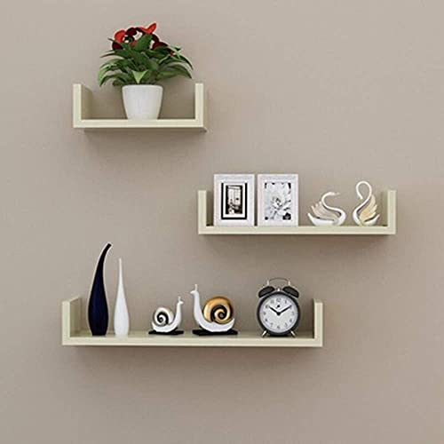 Wandregal Deko Bücherregal Schlafzimmer Wohnzimmer Mehrschichtig Wandregal 3er Set Rosa (Ahorn) von KLAJHHSSSSSSSSS