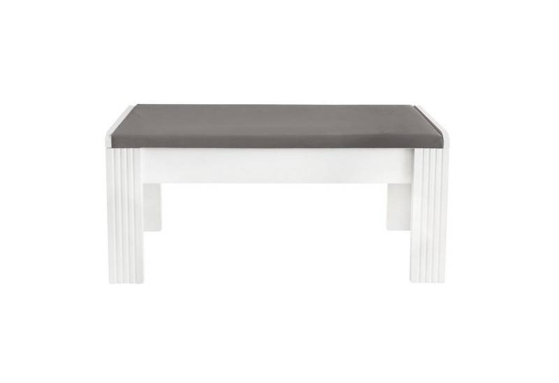 KLAM HOME Bank Sitzbank Sitzhocker aus Holz (Set, 2-St), Sitztruhe Fußhocker Polsterbank max. Belastbarkeit 240 kg 98.5x30x48cm von KLAM HOME