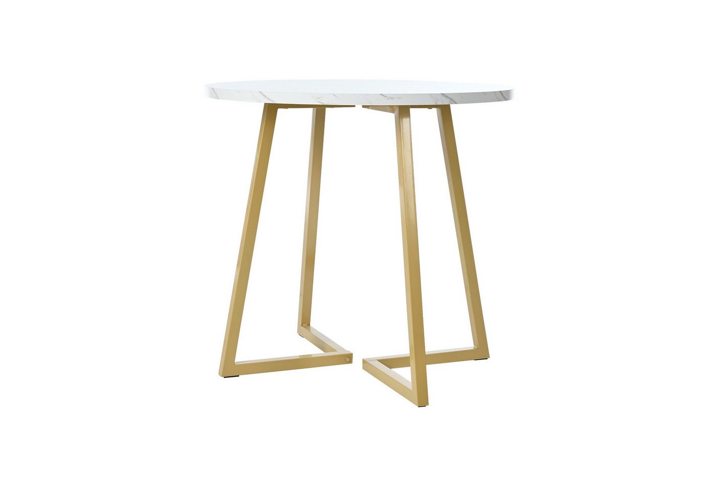 KLAM HOME Esstisch Runder Esstisch modernem Marmormuster verstellbare Sockel Küchentisch, einzigartiges Metallgestell für Esszimmer Wohnzimmer KLAM HOME Esstisch Runder Esstisch modernem Marmormuster verstellbare Sockel Küchentisch, einzigartiges Metallgestell für Esszimmer Wohnzimmer von KLAM HOME