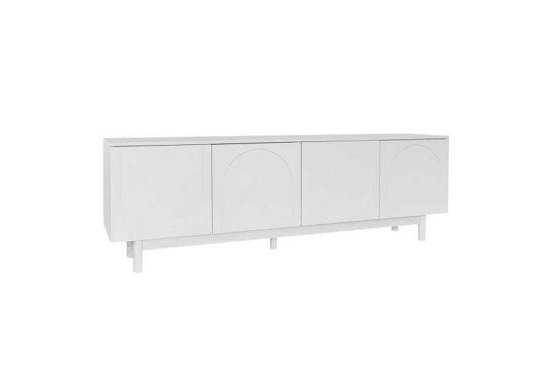 KLAM HOME Lowboard TV-Schrank in Weiß 175*38*56cm für Wohnzimmer Schlafzimmer, TV-Board Fernsehschrank Kommode für Fernseher von KLAM HOME