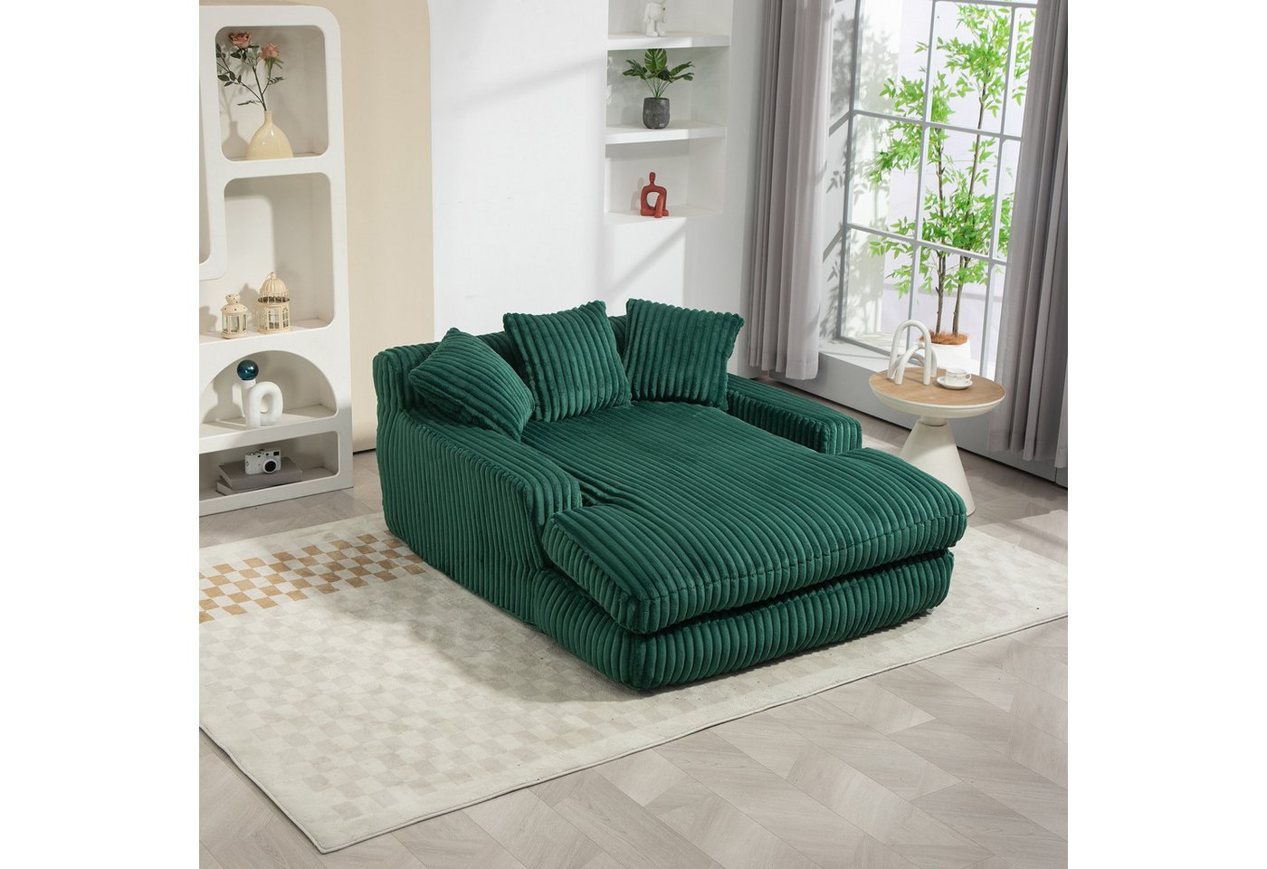 KLAM HOME Schlafsofa Modernes Cord-Schlafsofa Cloud Couch mit 3 Kissen, Luxus Sitzmöbel mit 150kg Belastbarkeit und ergonomischem Design, Bequemes Einzelsitz-Bodensofa für Wohnzimmer und Büro KLAM HOME Schlafsofa Modernes Cord-Schlafsofa Cloud Couch mit 3 Kissen, Luxus Sitzmöbel mit 150kg Belastbarkeit und ergonomischem Design, Bequemes Einzelsitz-Bodensofa für Wohnzimmer und Büro von KLAM HOME