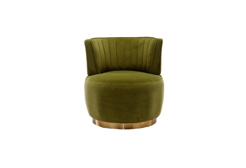 KLAM HOME Stuhl Moderner 360-Grad-Drehstuhl aus Teddy/Samt – Komfortable Rückenlehne, Wohnzimmerstuhl Geeignet für Wohnzimmer Schlafzimmer Arbeitszimmer von KLAM HOME