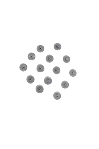 100 Abdeckkappen für Torx-Schrauben - Torx Schraubenabdeckung aus Kunststoff in verschiedenen Größen (Grau RAL 7001, TX 20) von KLAMA