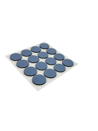 16x Teflongleiter rund selbstklebend extra dünn 1,5 mm PTFE (Ø 17 mm) von KLAMA