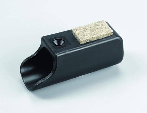 4 Gleiter/Kappen Gleitkappen mit Filz für Stahlrohrtische Rundrohre, Kunststoff, Schwarz (32 mm) von KLAMA