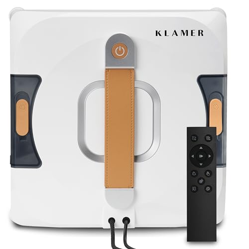KLAMER Fensterputzroboter, Kompakter Fensterroboter mit automatischer Kanten-Erkennung, Dual Sprühsystem, Intelligenter Pfadplanung & Absturzsicherung KLAMER Fensterputzroboter, Kompakter Fensterroboter mit automatischer Kanten-Erkennung, Dual Sprühsystem, Intelligenter Pfadplanung & Absturzsicherung von KLAMER