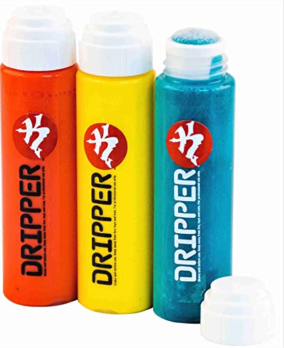 KLAMOTTEN STORE Mob Marker - Happy Hour - 3 Squeezer mit 18mm Filz - Dripper in Rot, Gelb, Turquoise von KLAMOTTEN STORE
