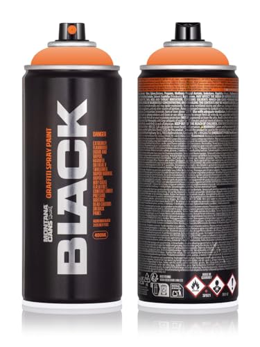 Sprühdose Montana BLACK 400 ml - Graffiti Paint - hochdeckende Mattfarben - zuverlässig - high-pressure - (2120 Atom´s Megablast) von KLAMOTTEN STORE