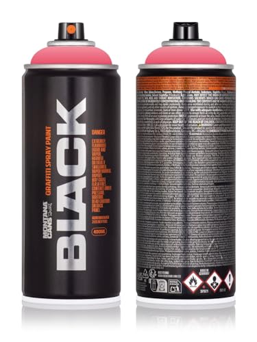 Sprühdose Montana BLACK 400 ml - Graffiti Paint - hochdeckende Mattfarben - zuverlässig - high-pressure - (3320 Lollipop) von KLAMOTTEN STORE