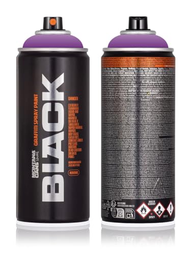 Sprühdose Montana BLACK 400 ml - Graffiti Paint - hochdeckende Mattfarben - zuverlässig - high-pressure - (4040 Pimp Violet) von KLAMOTTEN STORE